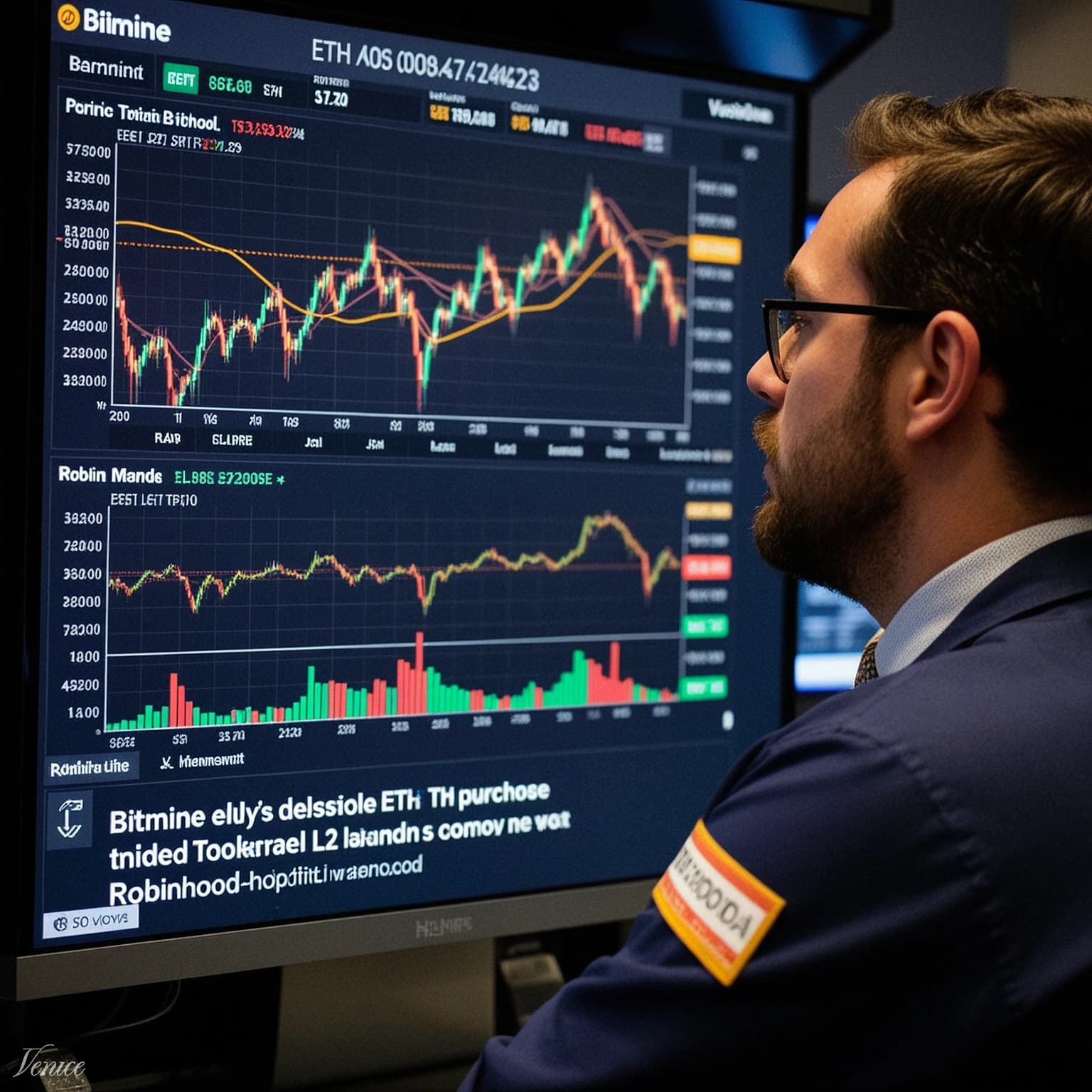Ether climbs toward $2K as Bitmine buys ETH, Robinhood L2 boost