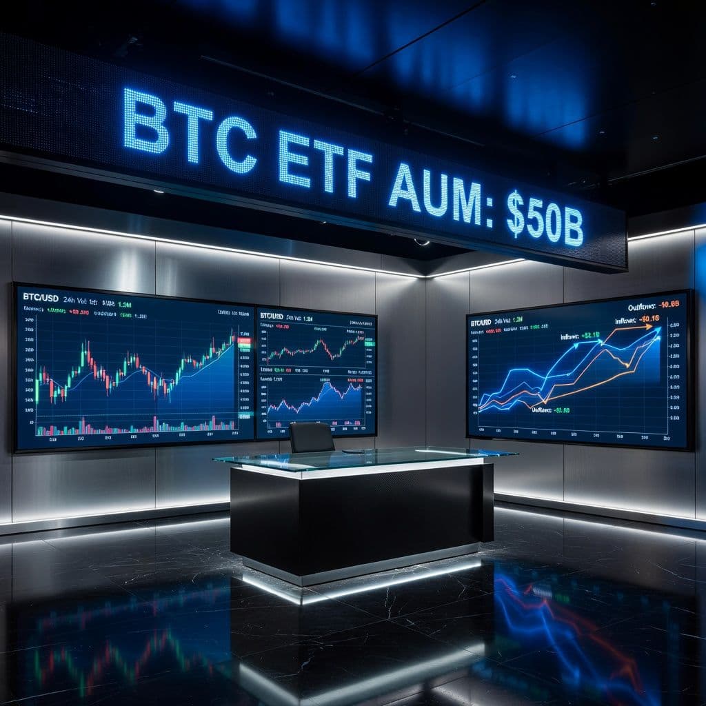 Bitcoin ETFs Hit $50 Billion in Assets Under Management
