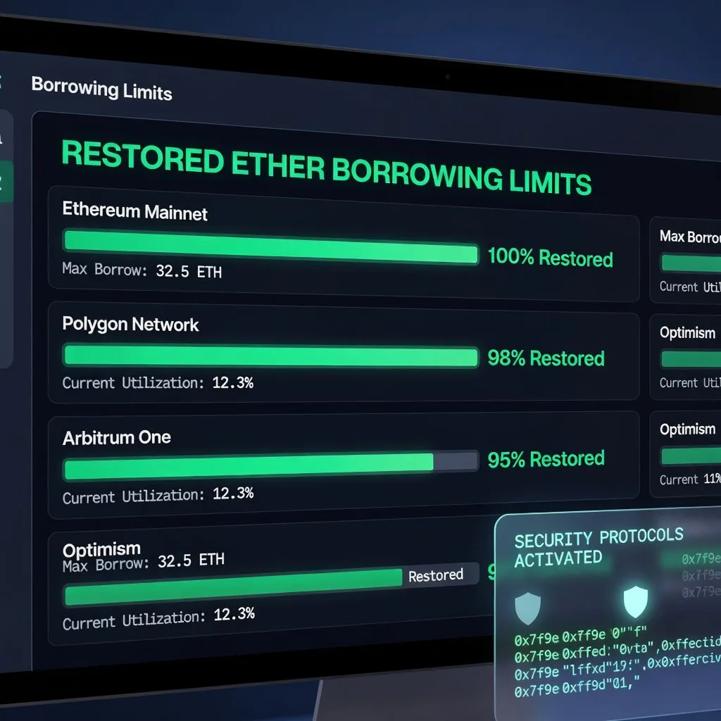 Aave Restores Ether Borrowing Limits After $230M Exploit Recovery