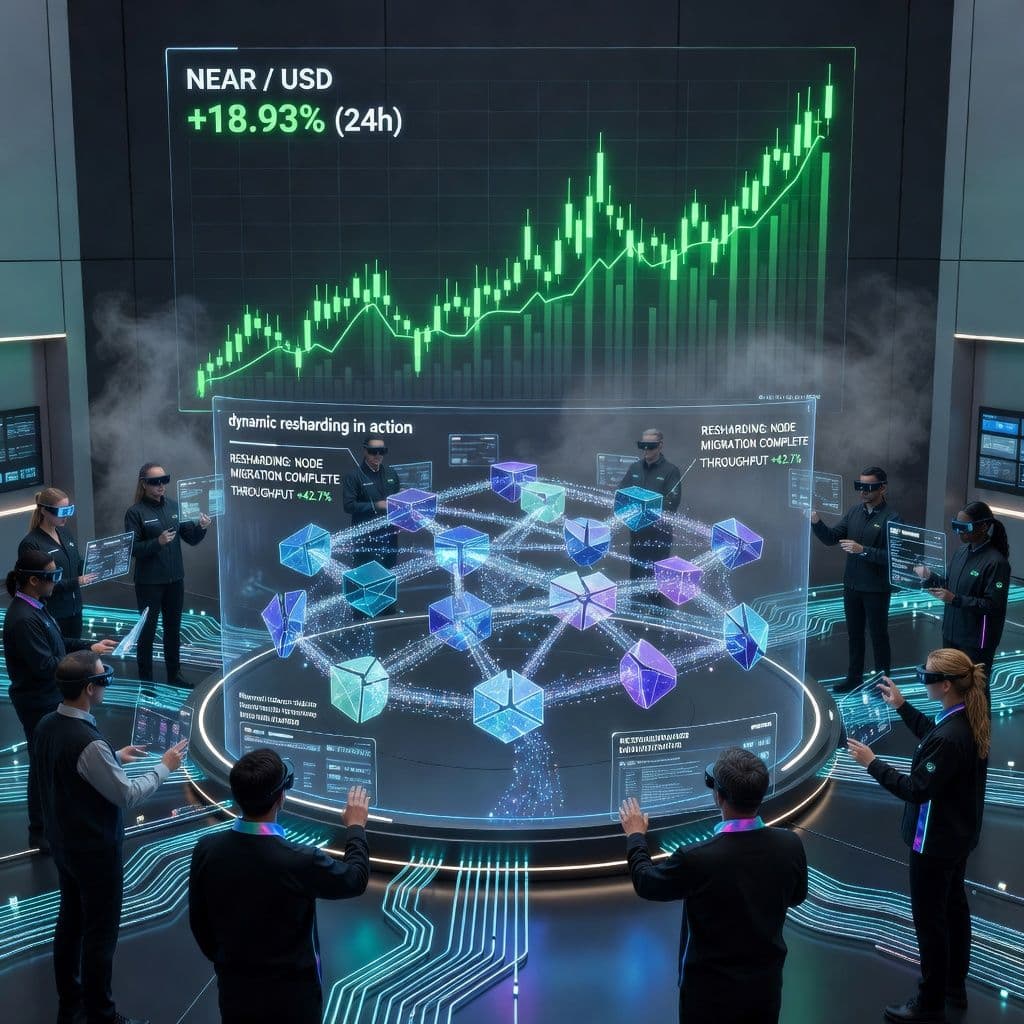 Near Protocol to Automate Growth with Dynamic Resharding, Token Surges