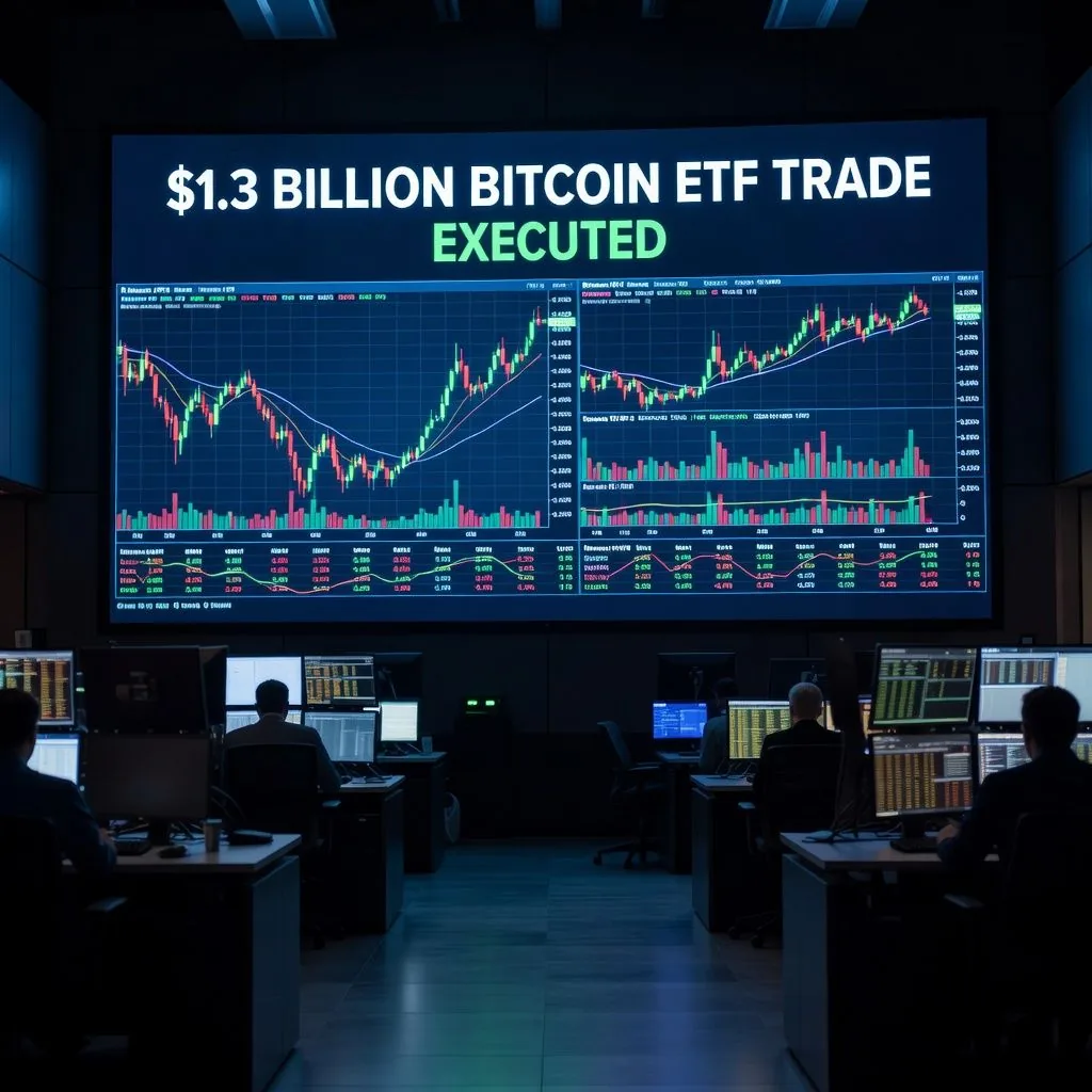 $1.3 Billion Bitcoin ETF Trade Shakes Market