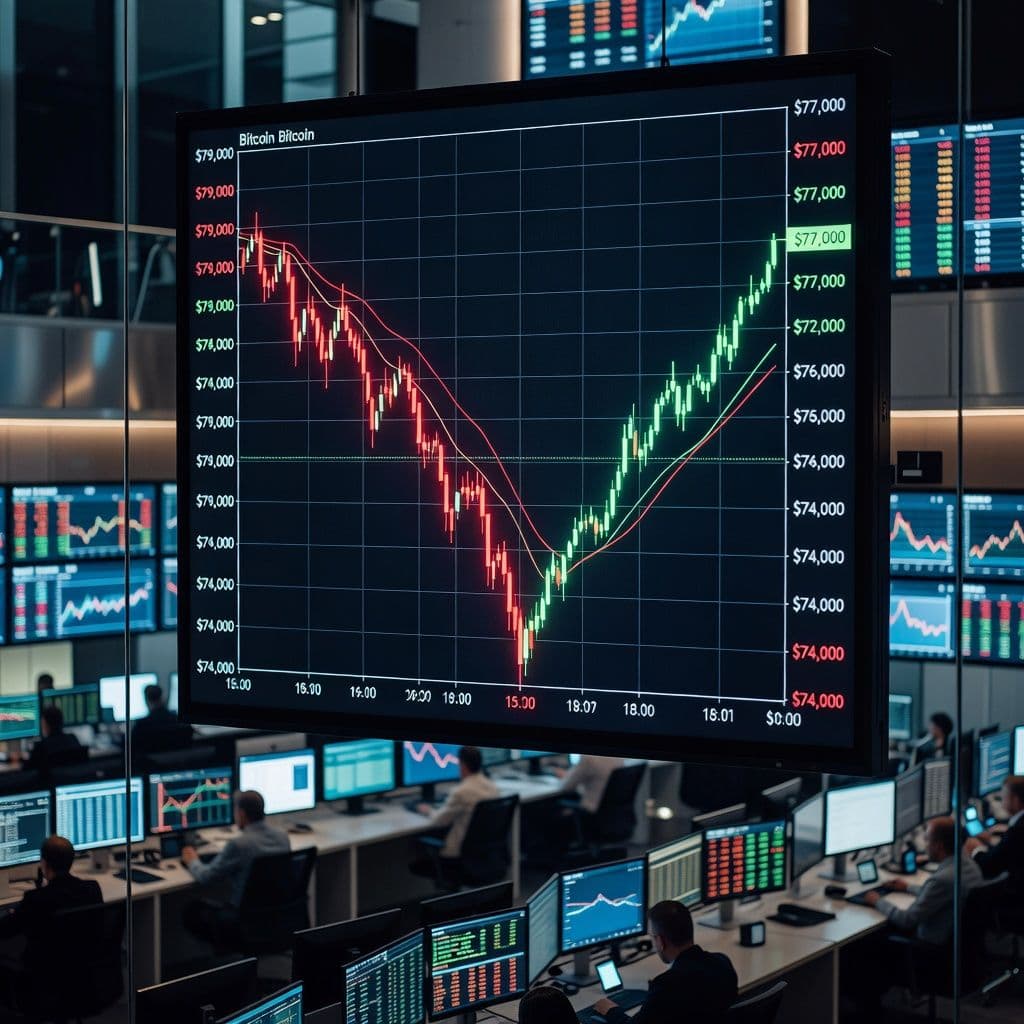 Bitcoin Stabilizes After Pullback from $79K High