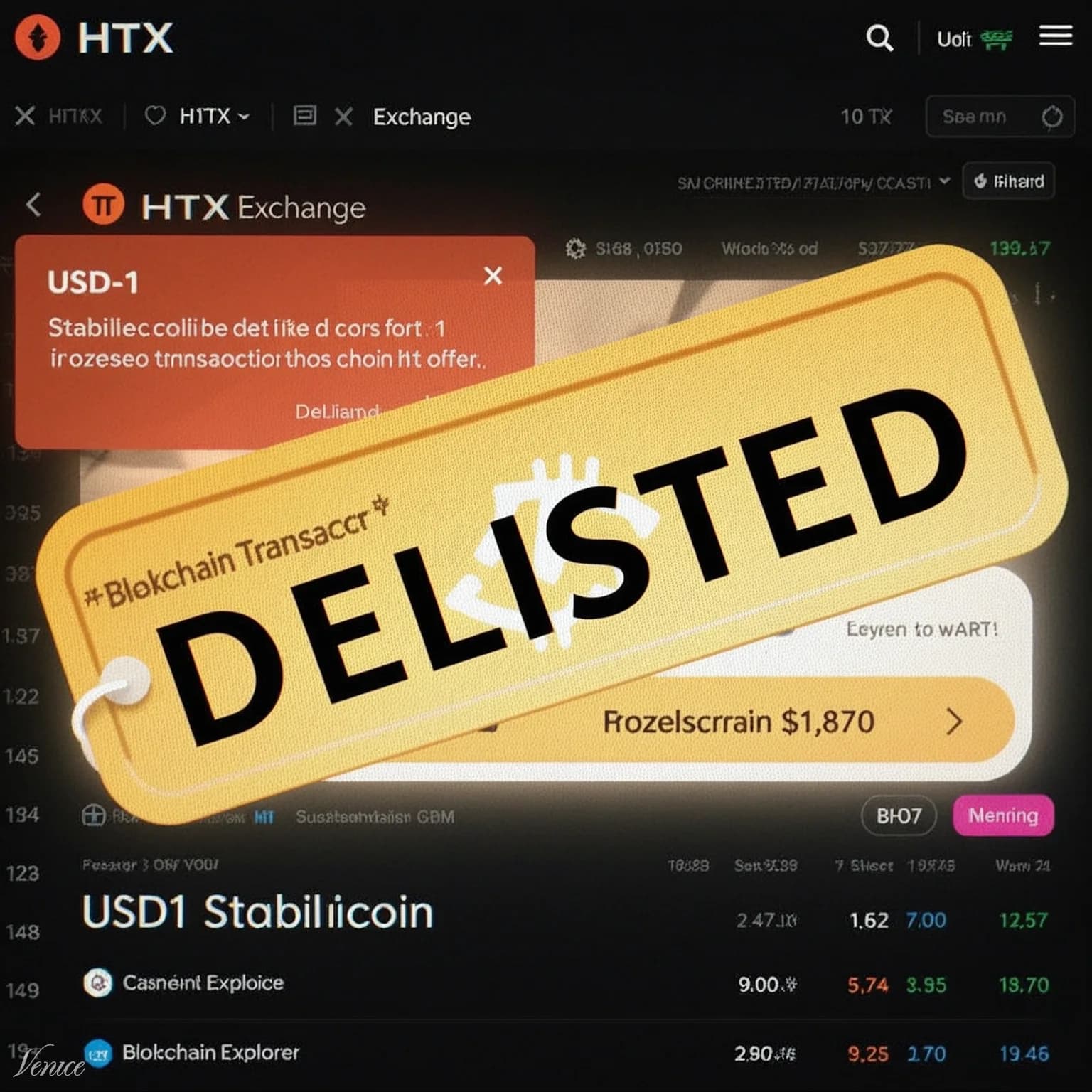HTX to Delist Trump-Linked USD1 After World Liberty Financial Froze Exchange Addresses