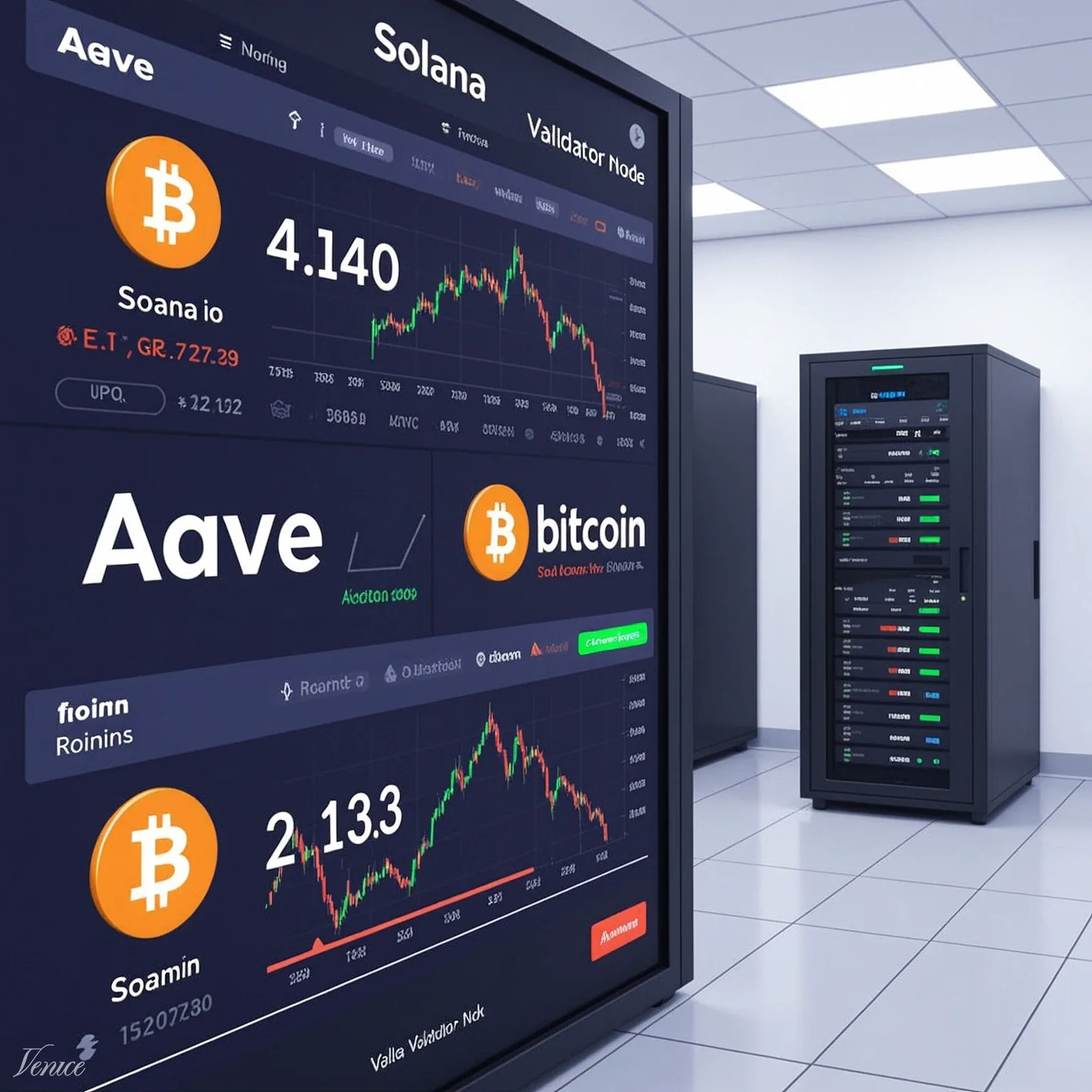 Aave, Solana Ecosystem Tokens Lead Crypto Rebound as Bitcoin Steadies Near $60,000