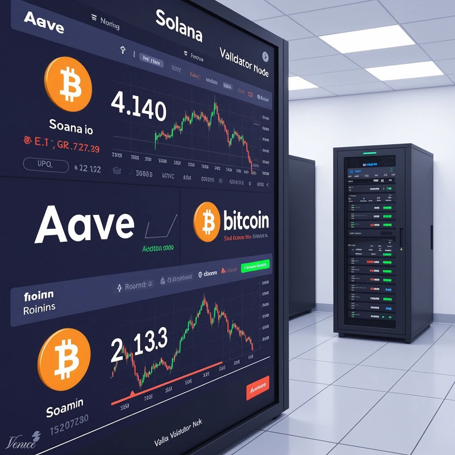 Aave, Solana Ecosystem Tokens Lead Crypto Rebound as Bitcoin Steadies Near $60,000