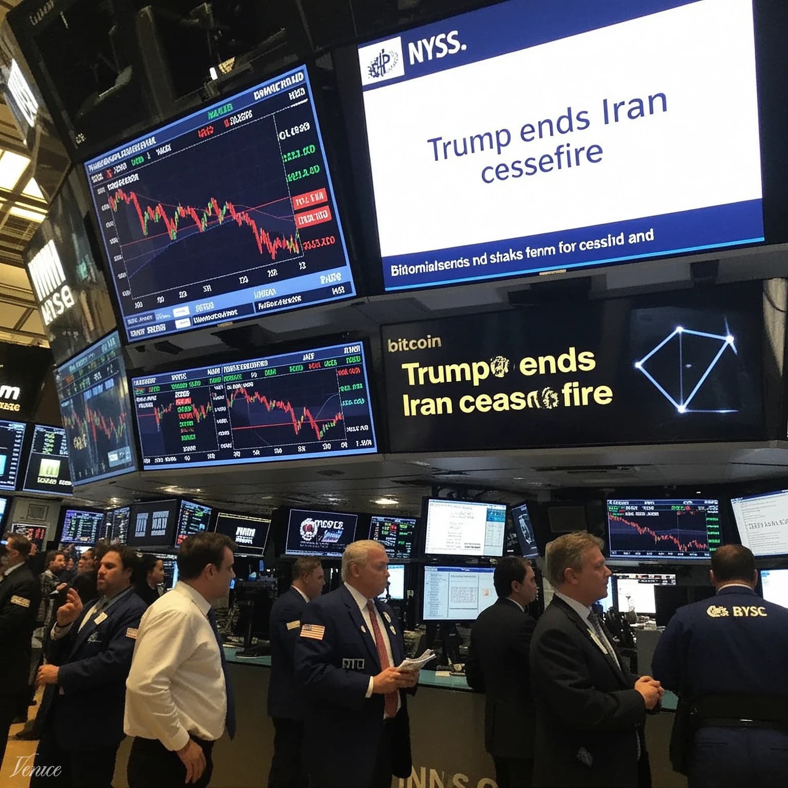 Crypto and Stocks Drop as Trump Ends Iran Ceasefire