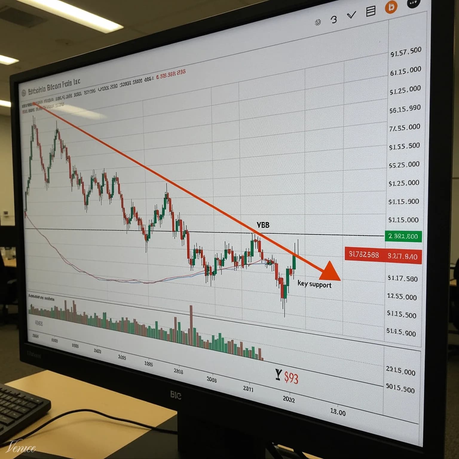 Bitcoin Approaches Critical Support Line Tracked by Fidelity Since 2015