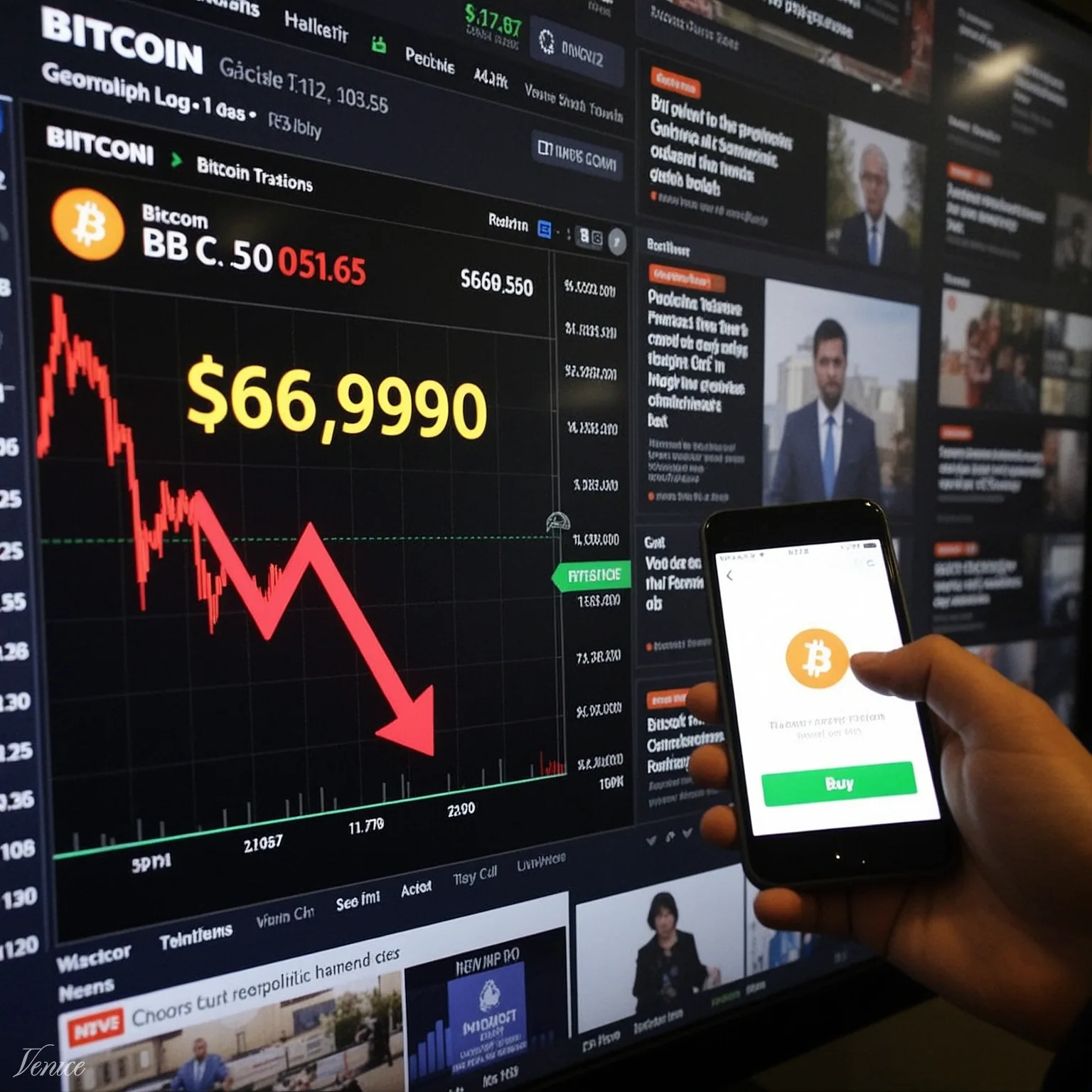 Bitcoin Dips Below $63K on Geopolitical Tensions, But Buyers Return