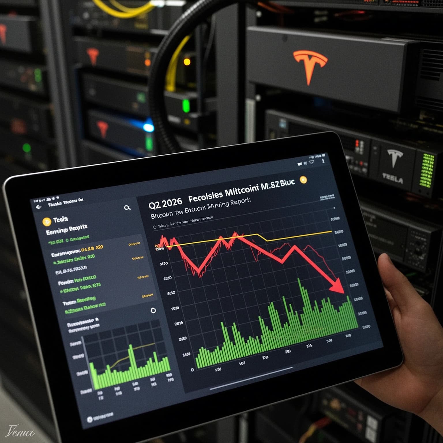 Tesla Holds Bitcoin Reserves Steady, Reports $112M Impairment Loss