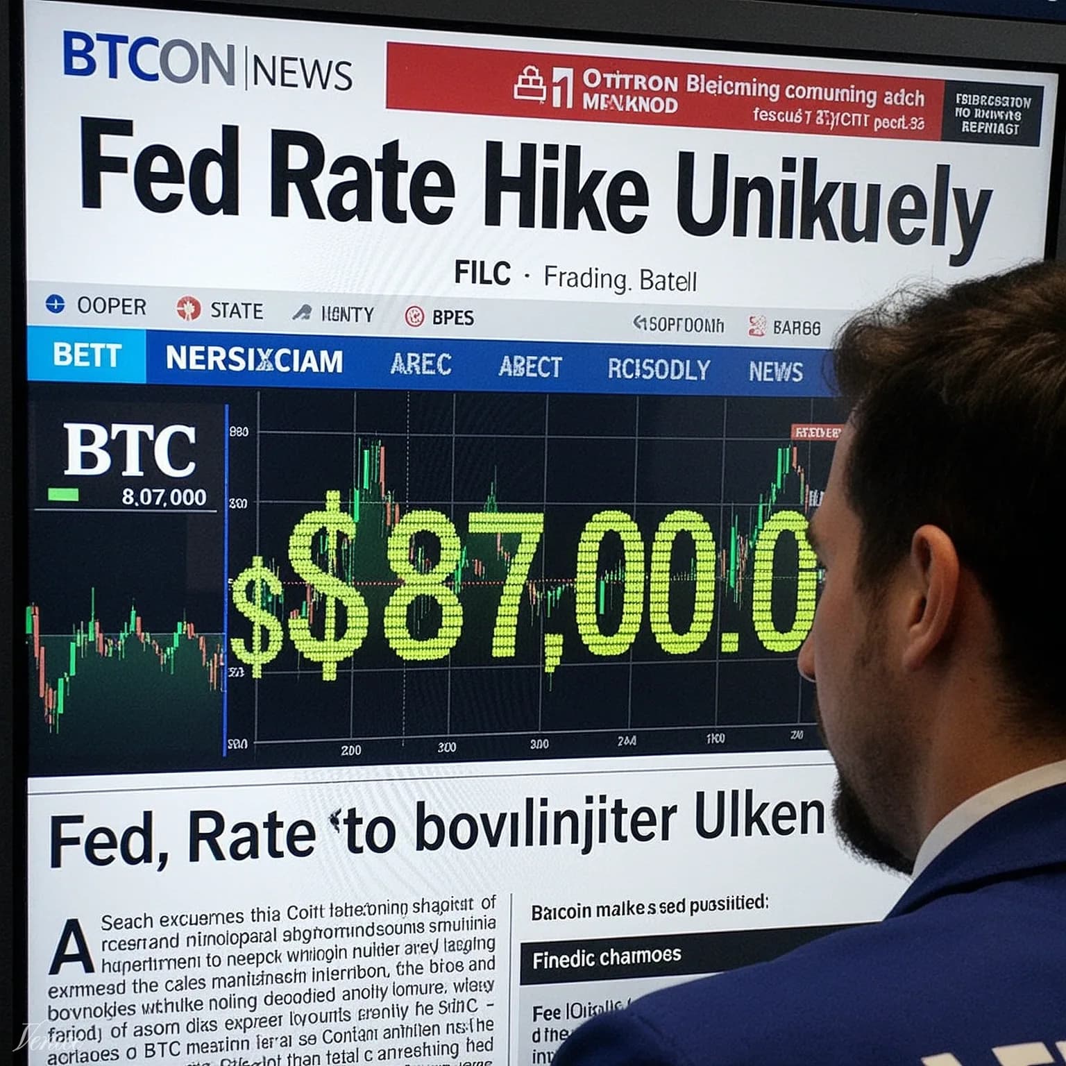 Bitcoin Surges to $87,000 on Weak Jobs Report, Fed Rate Hike Odds Drop